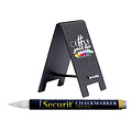 Securit Krijtbord securit mini tafel set 5 stuks zwart