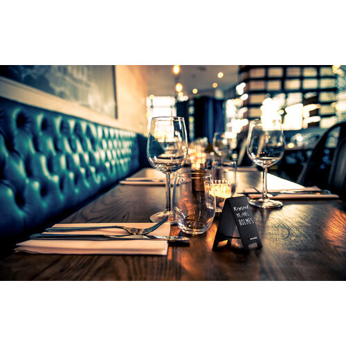 Securit Ardoise de table Securit mini jeu de 5 pièces noir