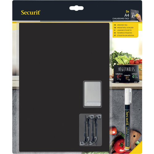 Securit Krijtbord Securit A4 tags