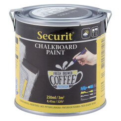 Peinture ardoise Securit acryl base d'eau 250ml noir