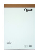Qbasic Papier chevalet Qbasic 65x95cm non plié uni/quadrillé 40 feuilles