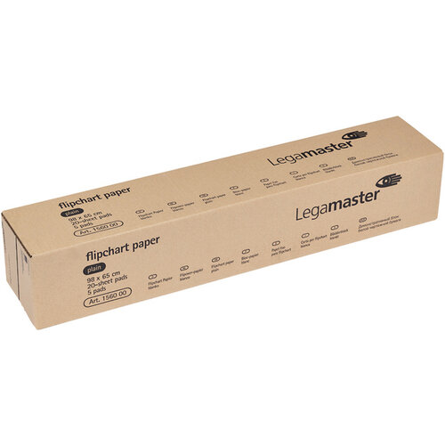 Legamaster Bloc papier pour chevalet Legamaster uni 20 feuilles 5 pièces