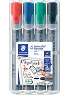 Staedtler Marqueur chevalet Staedtler 356 Ogive 2mm 4 pièces ass