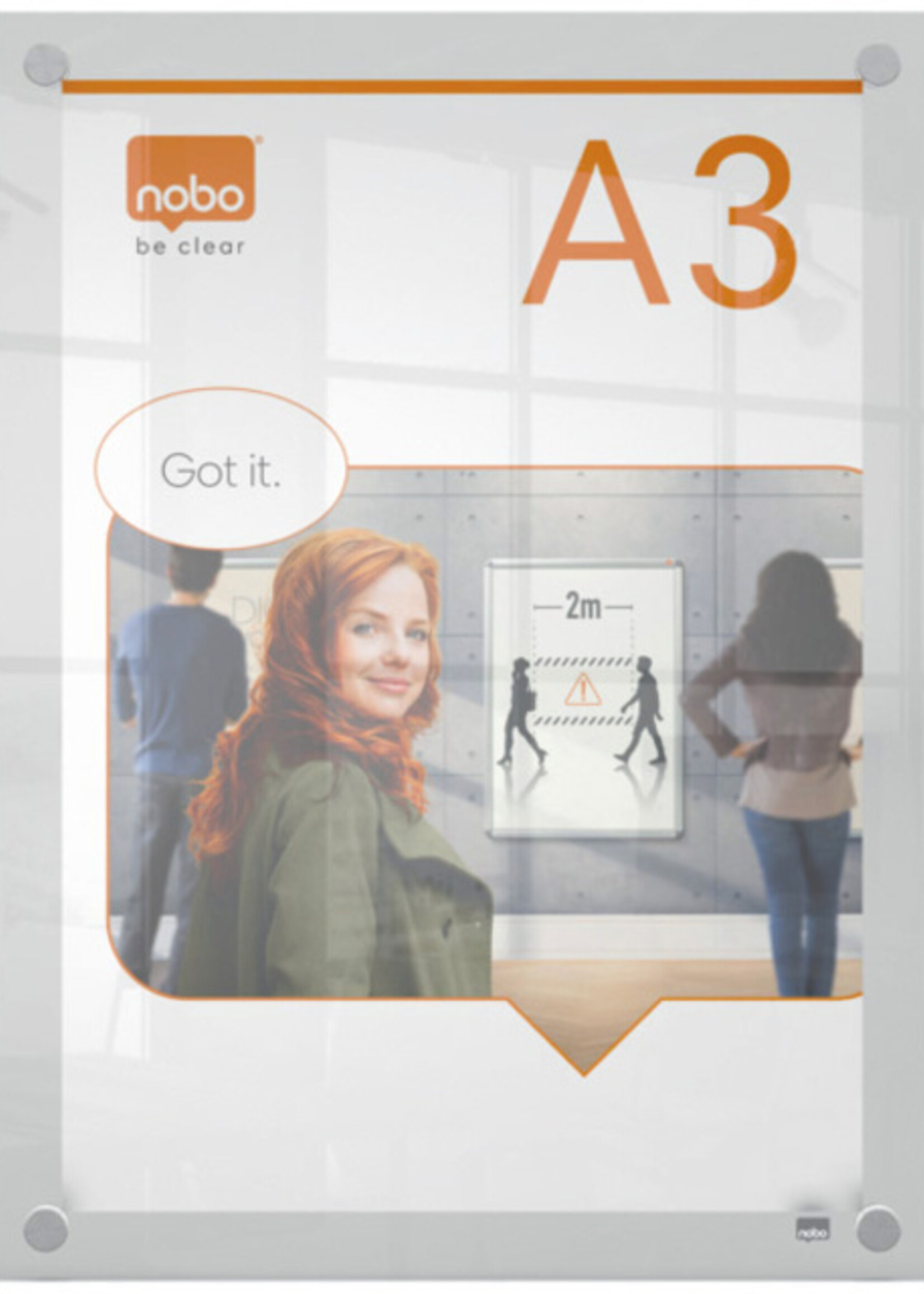 Nobo Porte-affiche Nobo Premium Plus A3 acryl