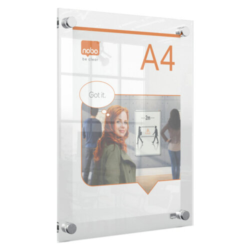 Nobo Infobord Nobo Premium Plus A4 acryl wand