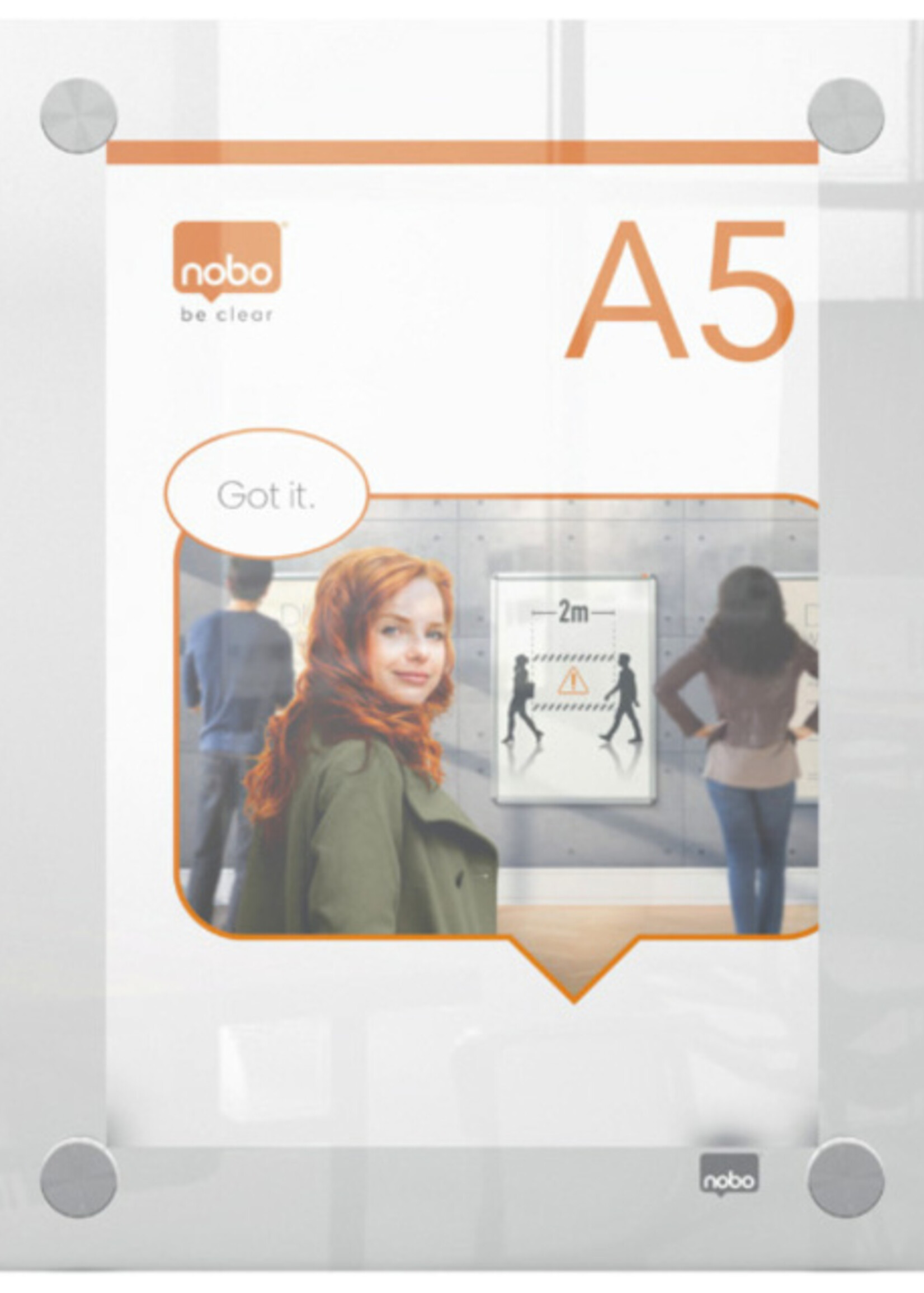 Nobo Infobord Nobo Premium Plus A5 acryl wand