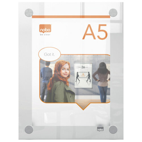 Nobo Infobord Nobo Premium Plus A5 acryl wand