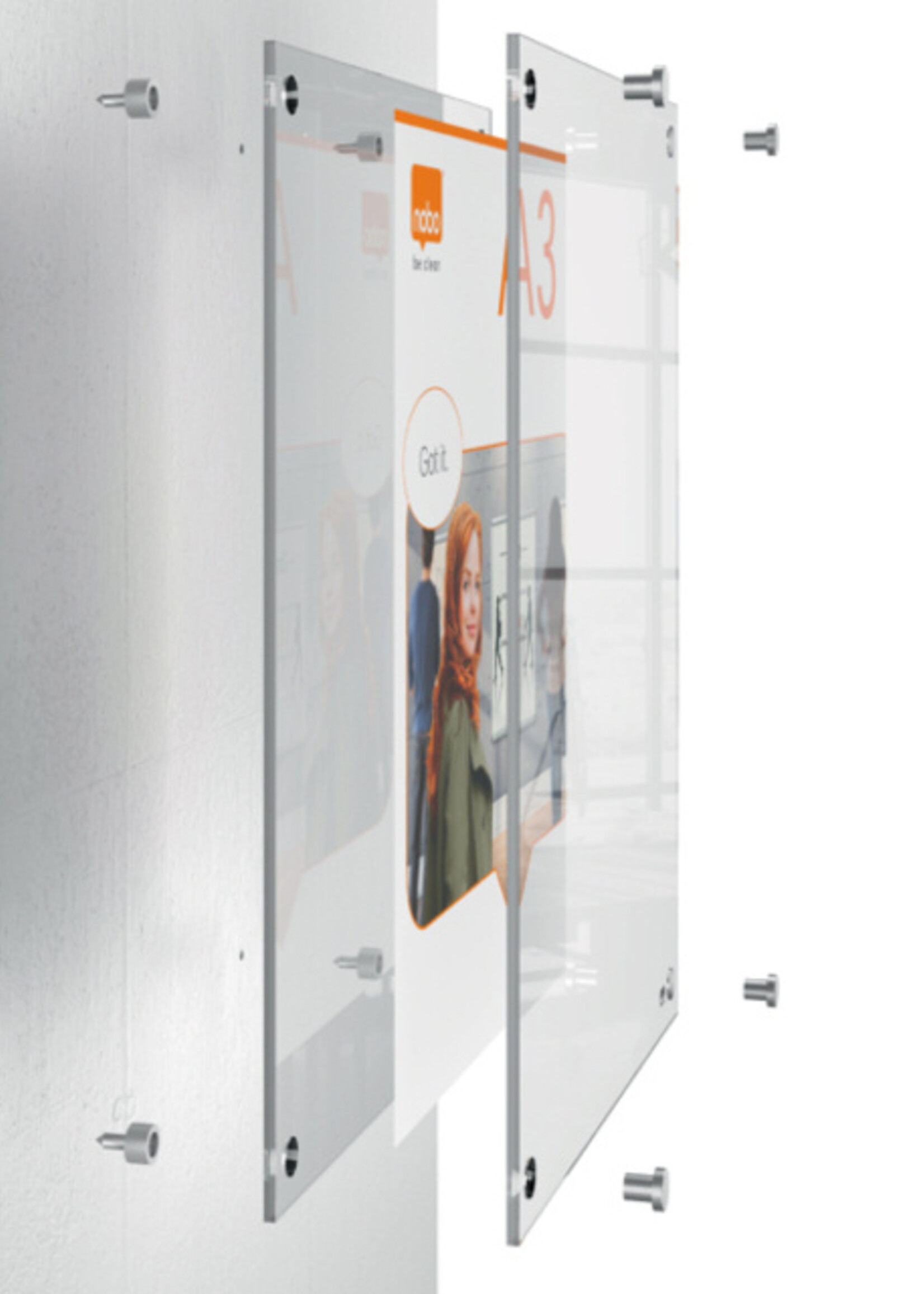 Nobo Infobord Nobo Premium Plus A5 acryl wand