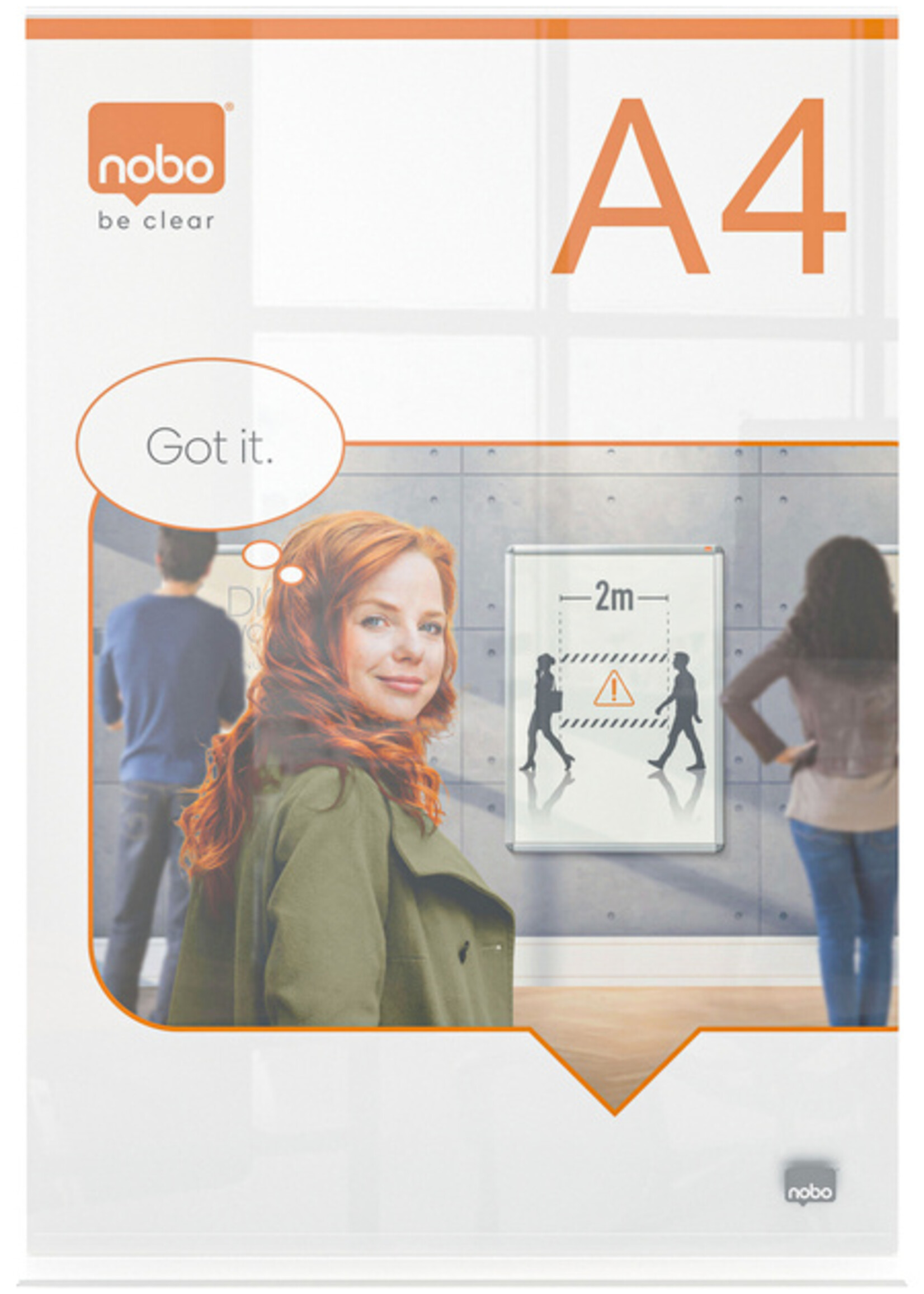 Nobo Porte-affiche Nobo Premium Plus A4 acrylique autoportant