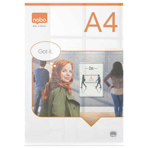 Nobo Porte-affiche Nobo Premium Plus A4 acrylique autoportant