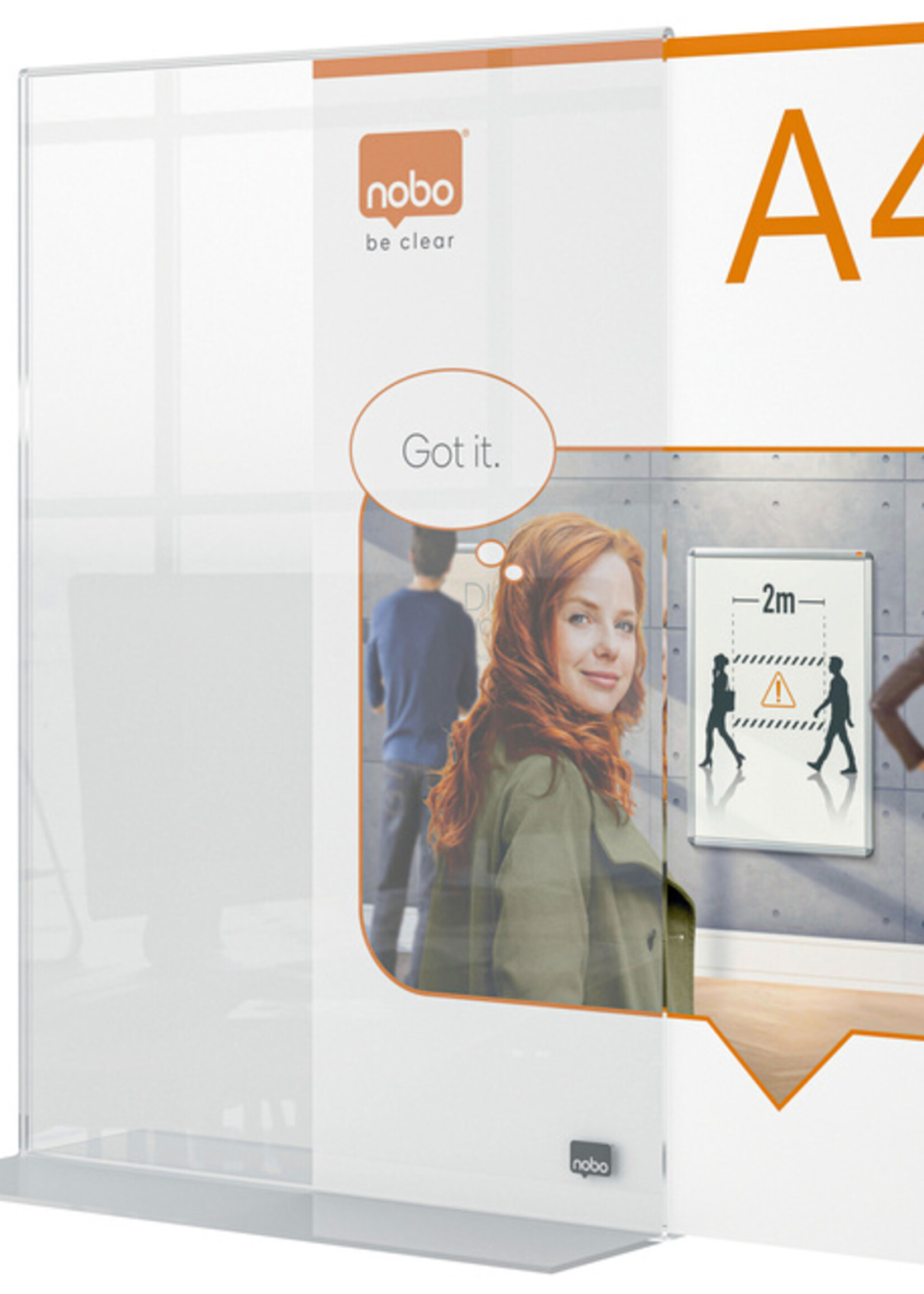 Nobo Porte-affiche Nobo Premium Plus A4 acrylique autoportant