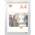 Nobo Infobord Nobo Premium Plus A4 acryl wand verplaatsbaar