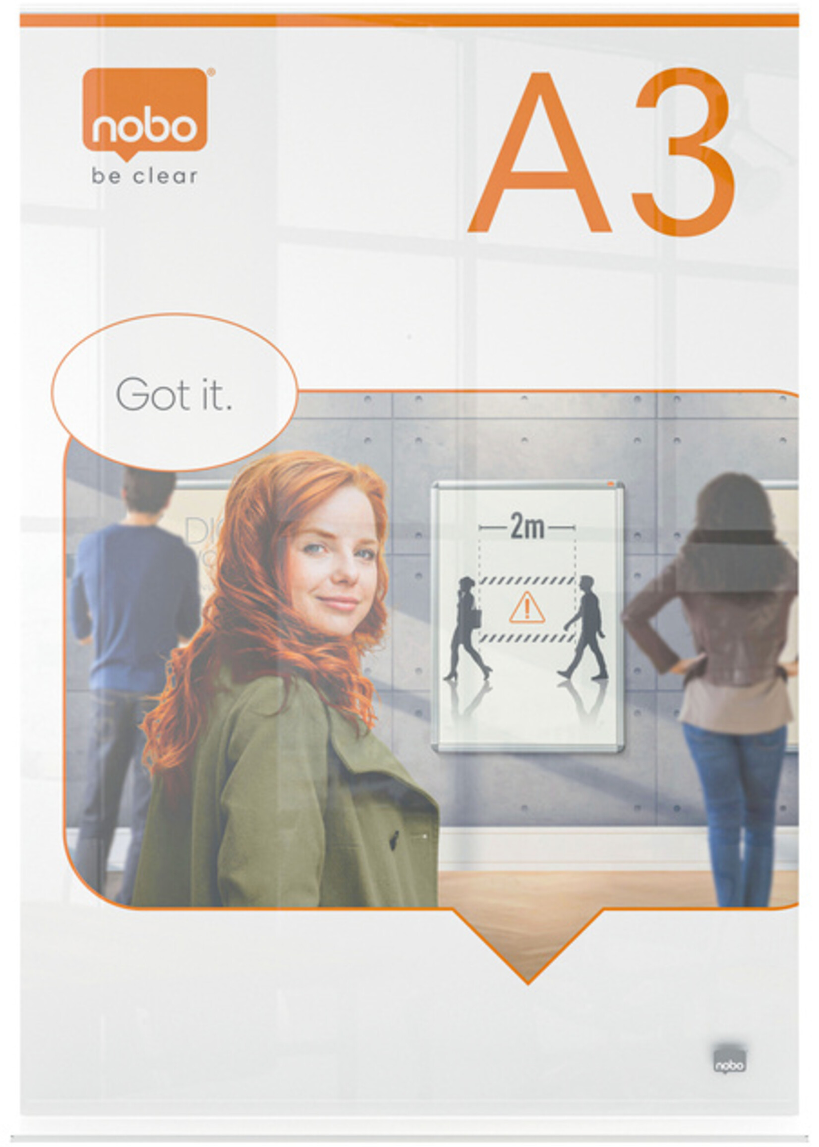 Nobo Porte-affiche Nobo Premium Plus A3 acrylique autoportant