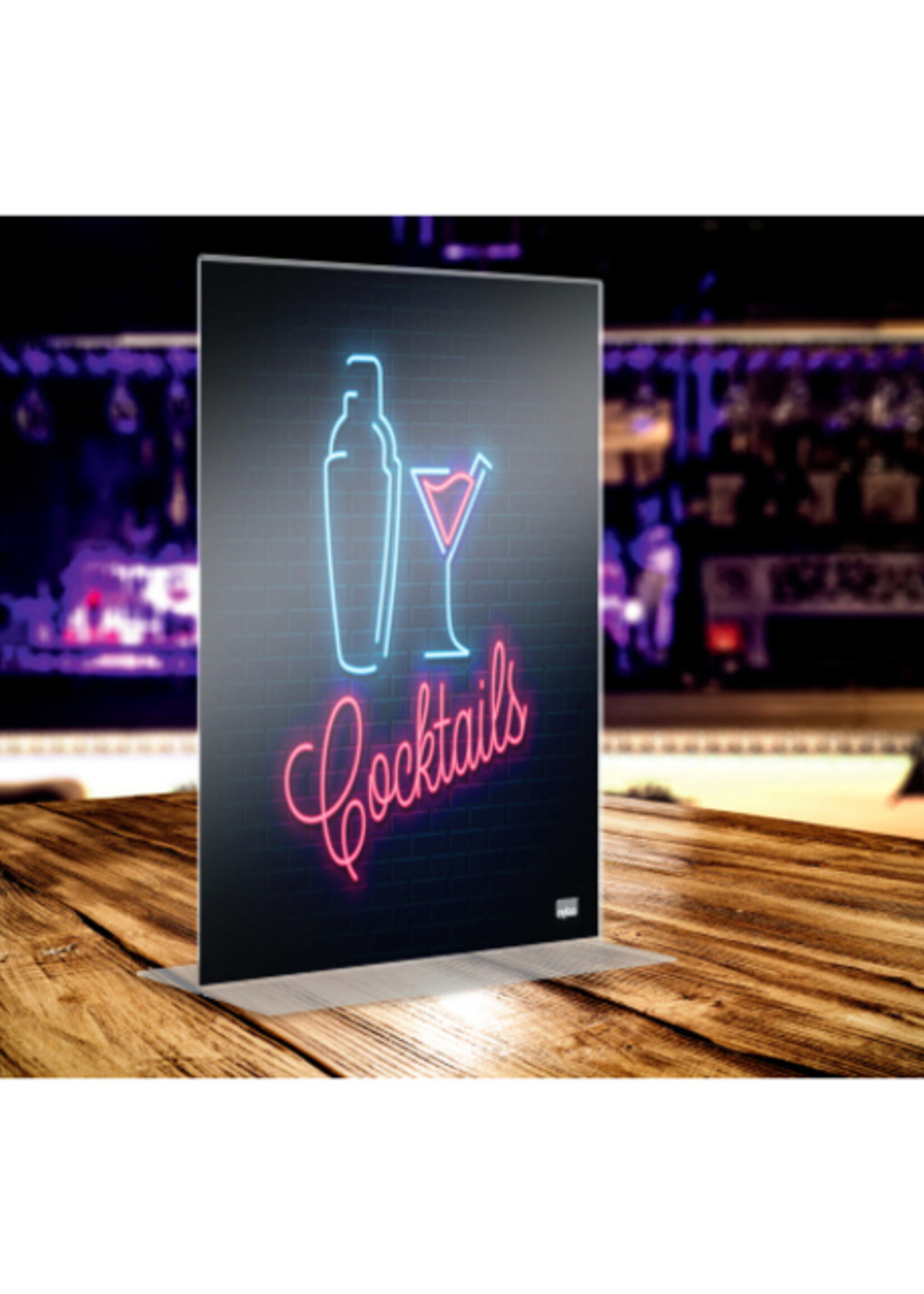 Nobo Porte-affiche Nobo Premium Plus A3 acrylique autoportant