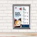 Europel Porte-affiche clipsable Europel A4 25mm