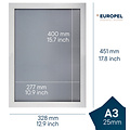 Europel Cadre clipsable Europel A3 25mm blanc mat