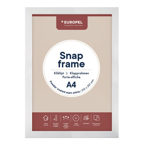 Europel Cadre clipsable Europel A4 25mm blanc mat