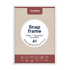Cadre clipsable Europel A1 25mm blanc mat