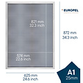 Europel Cadre clipsable Europel A1 25mm blanc mat