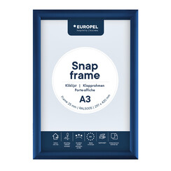 Cadre clipsable Europel A3 25mm bleu