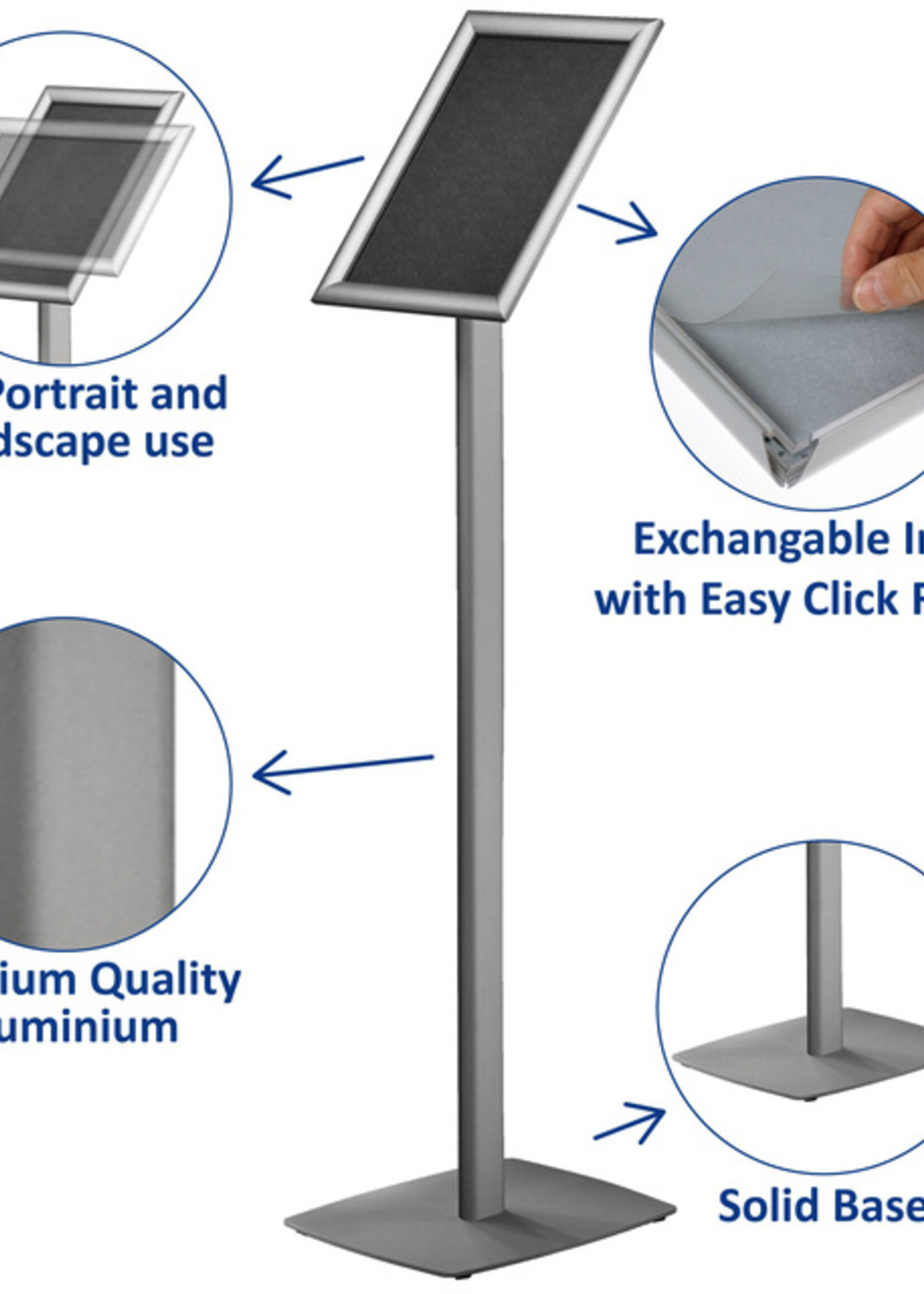 Europel Support info Europel inclus cadre clipsable A4