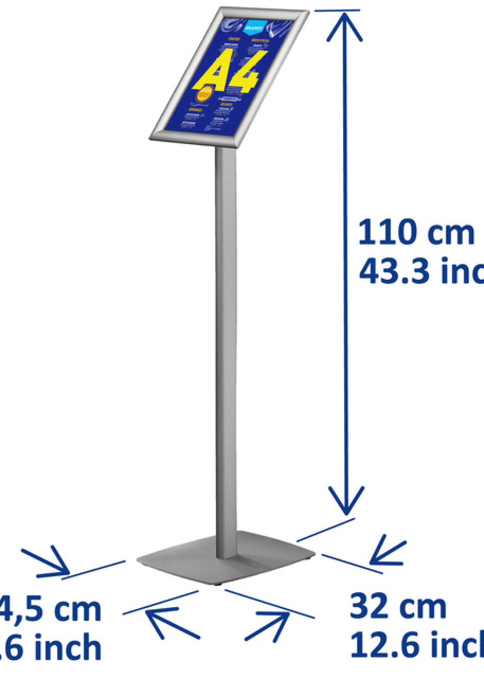 Europel Support info Europel inclus cadre clipsable A4