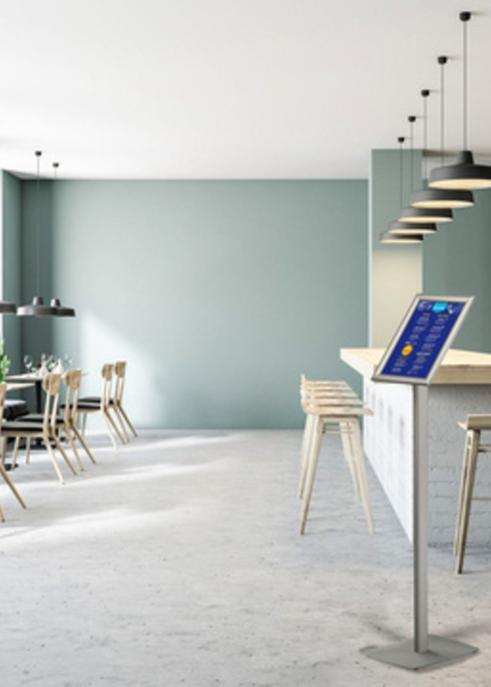 Europel Infostandaard Europel incl. A4 kliklijst 25mm