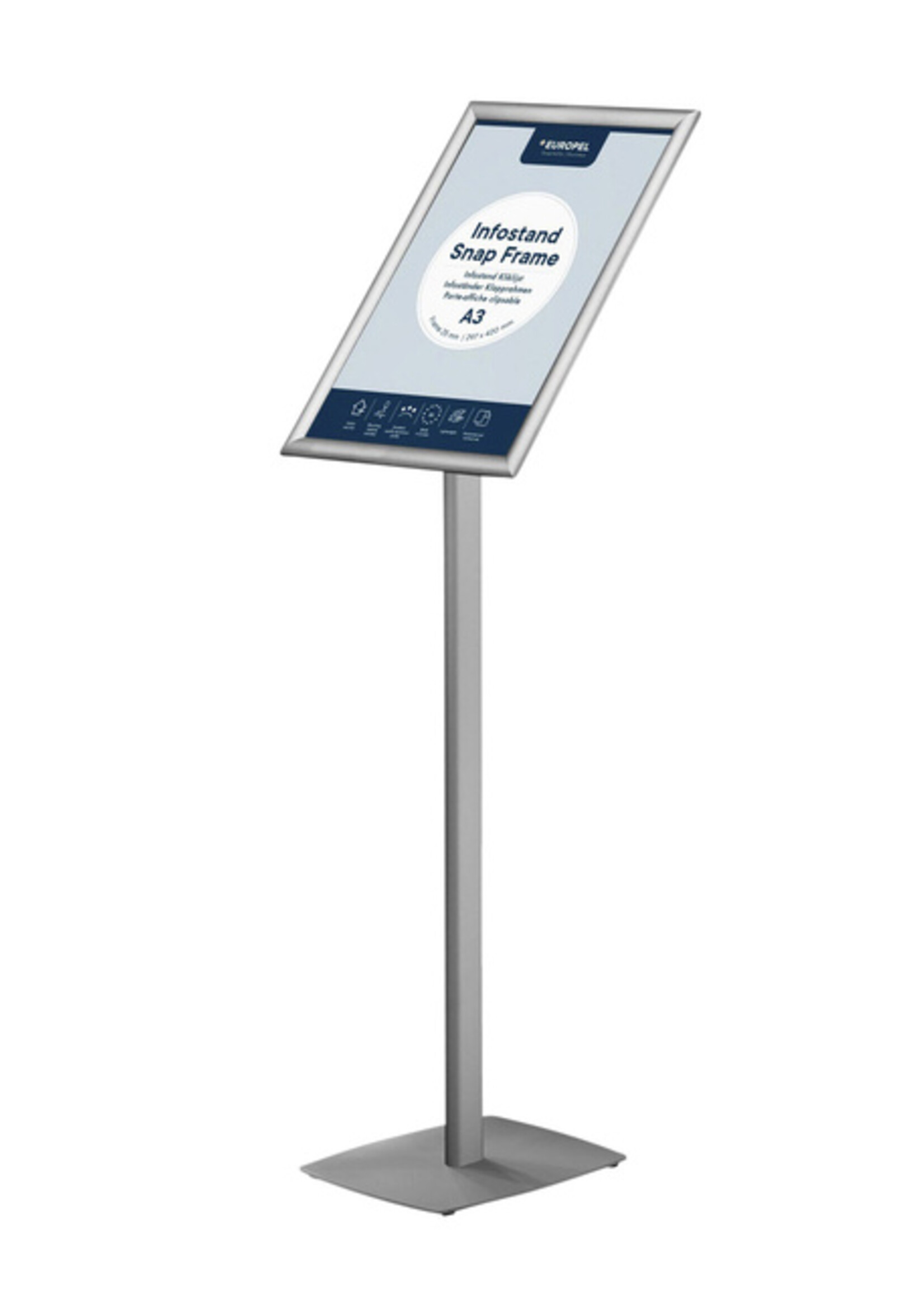 Europel Support info Europel inclus cadre clipsable A3 25mm