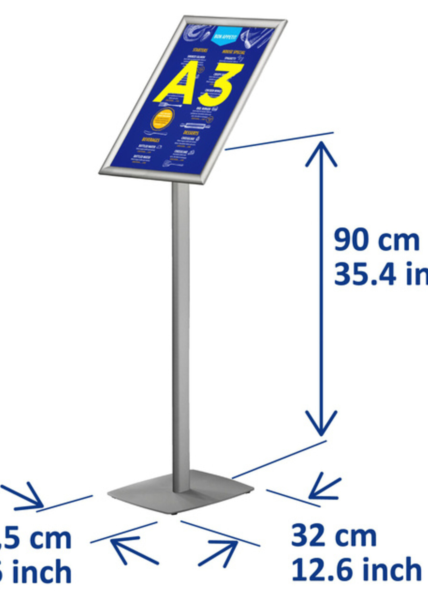 Europel Support info Europel inclus cadre clipsable A3 25mm