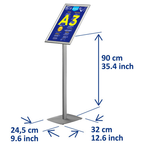 Europel Support info Europel inclus cadre clipsable A3 25mm