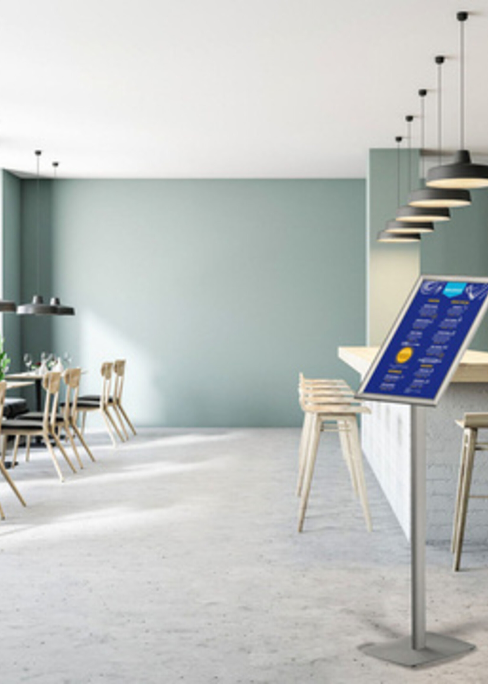 Europel Support info Europel inclus cadre clipsable A3 25mm