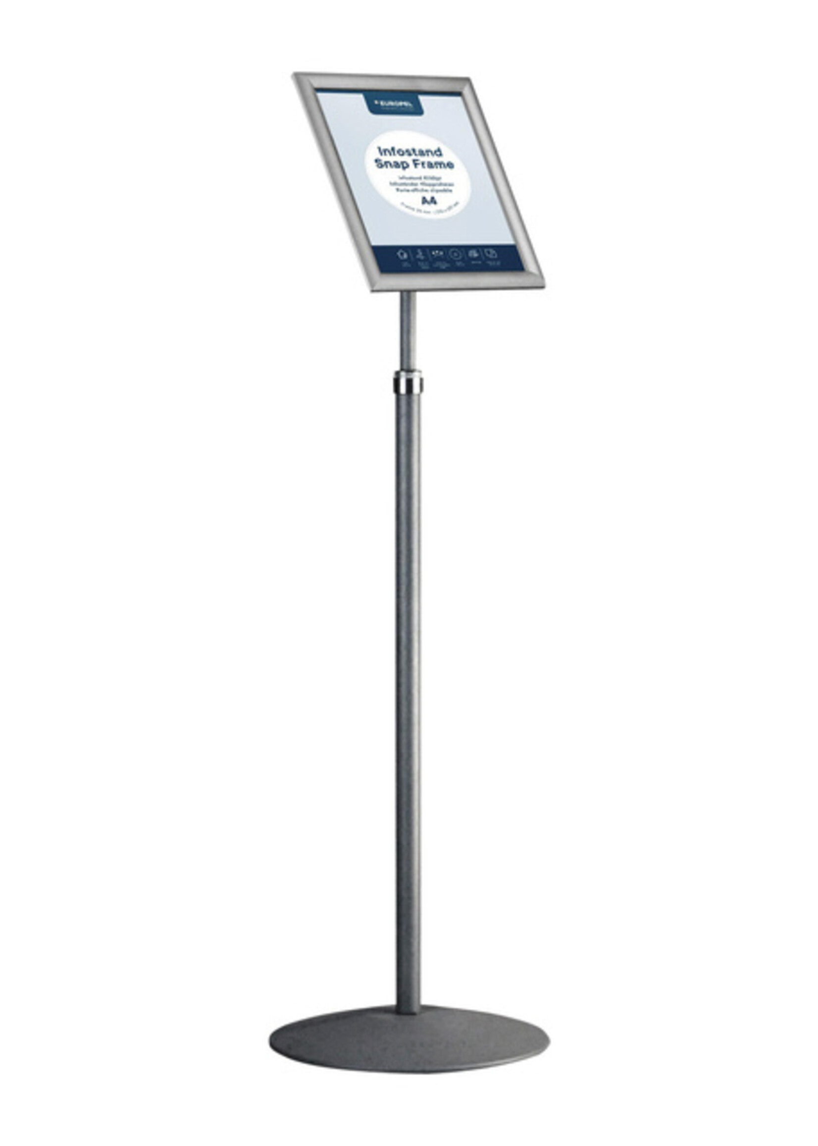 Europel Infostandaard Europel telescopisch incl. A4 kliklijst 25mm