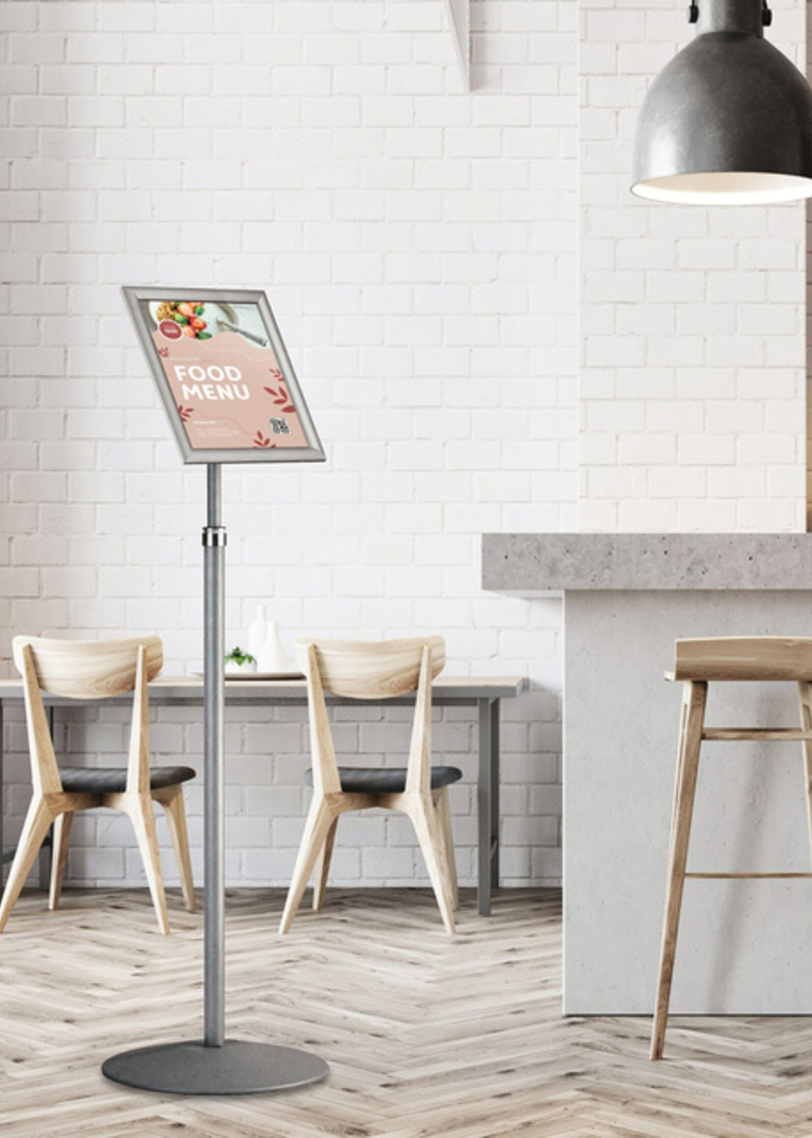 Europel Infostandaard Europel telescopisch incl. A4 kliklijst 25mm