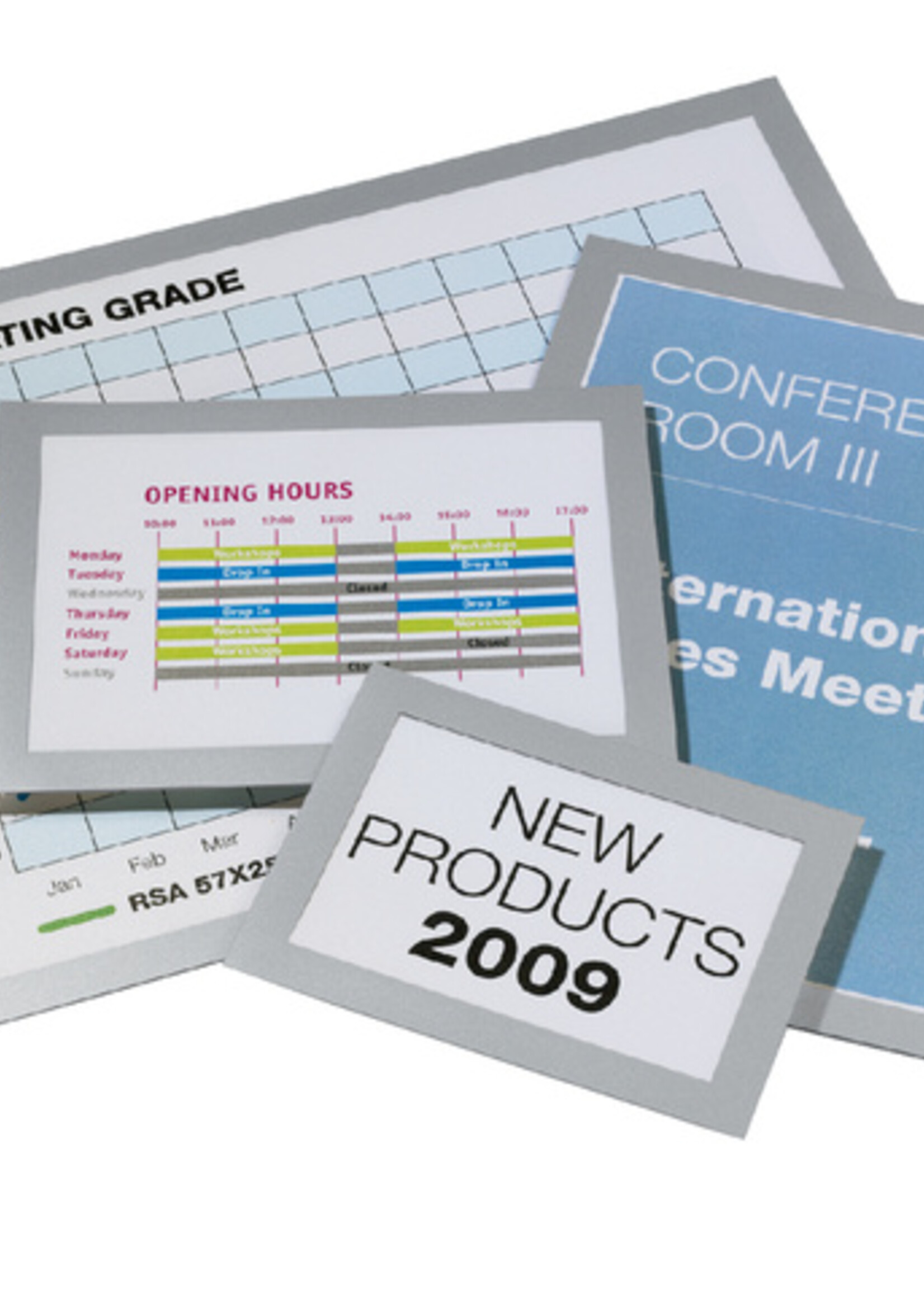 Durable Duraframe Durable 487323 A3 gris  argenté