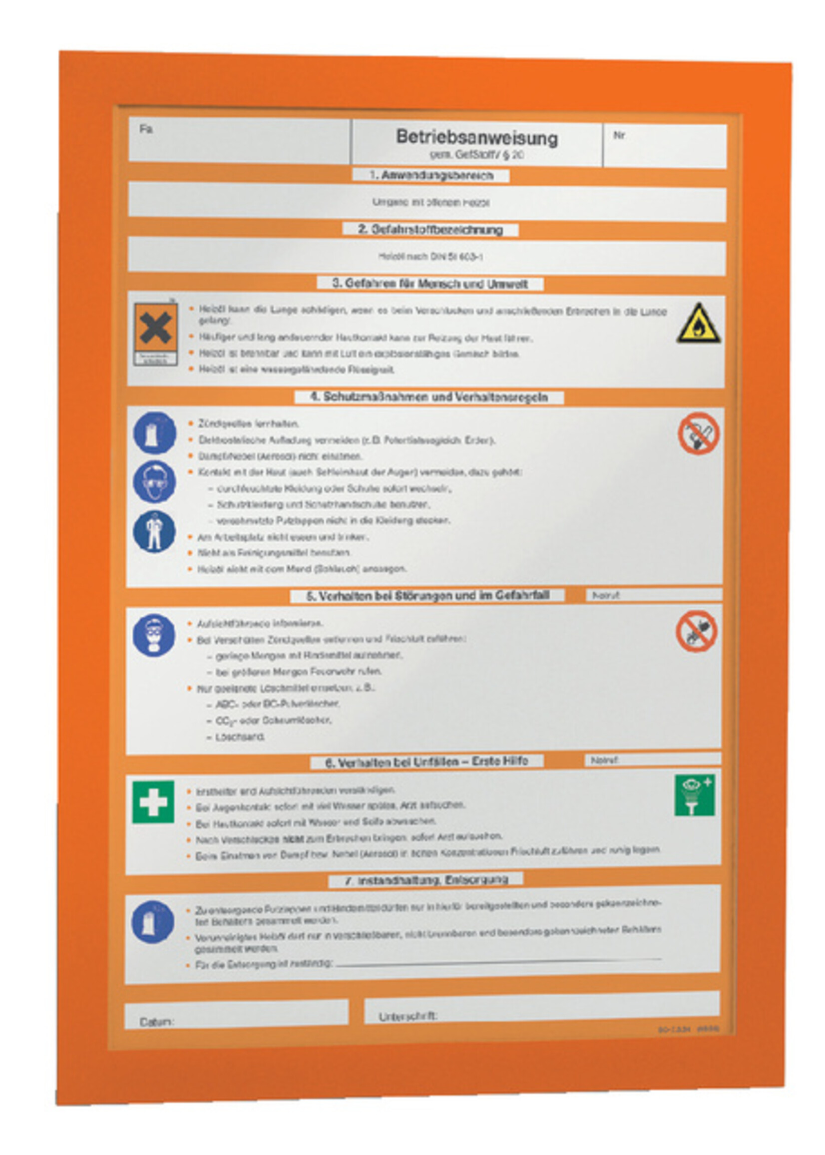 Durable Duraframe Durable 487209 A4 orange