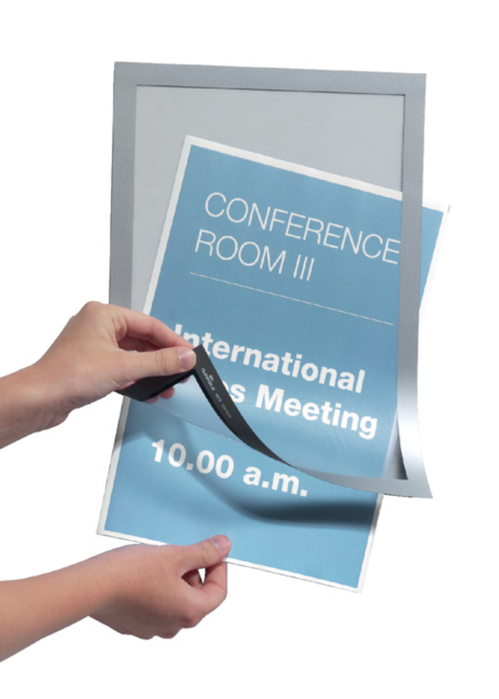 Durable Duraframe Durable 487223 A4 gris argenté