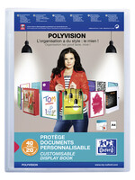 Oxford Chemise de présentation Elba Polyvision 20-pochettes transp