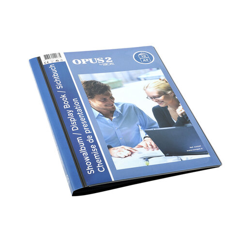 Europel Chemise de présentation Opus 2 Frontview A4 10 pochettes anthracite