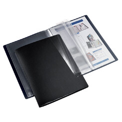 Chemise de présentation HF2 flexible A4 20 pochettes noir