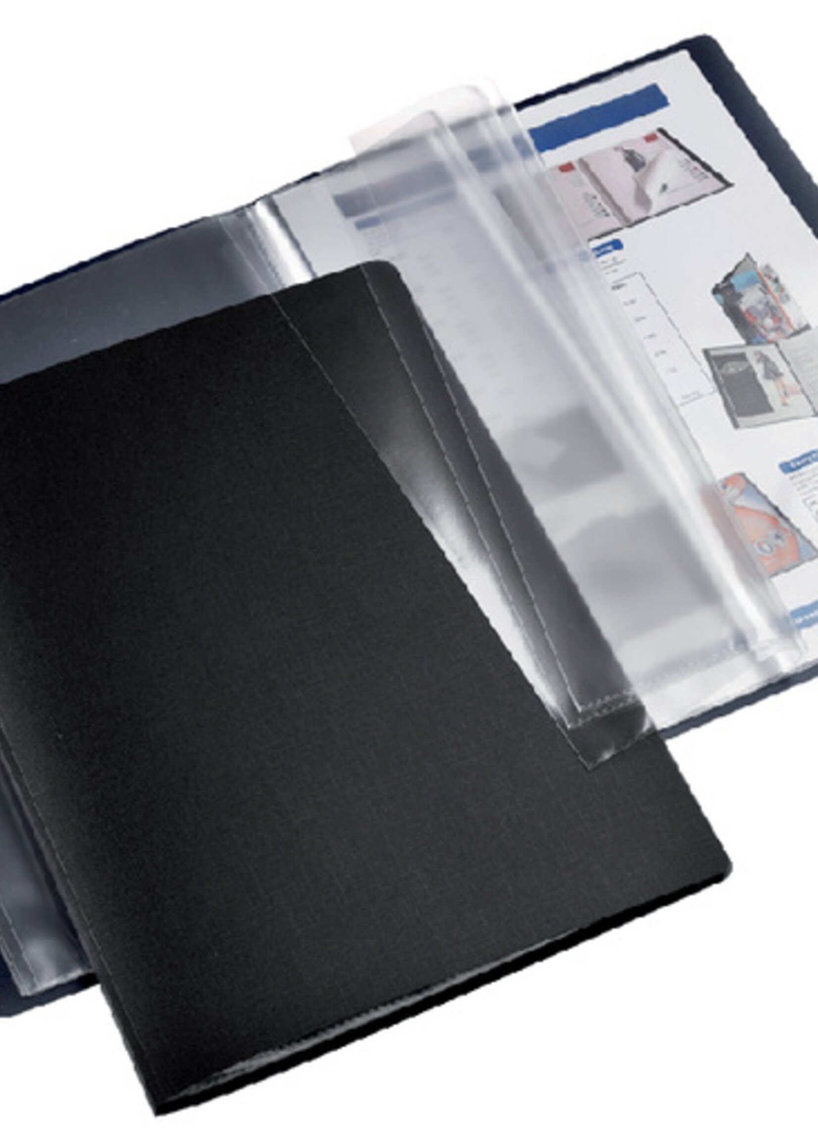 HF2 Chemise de présentation HF2 Flexible A4 30 pochettes noir