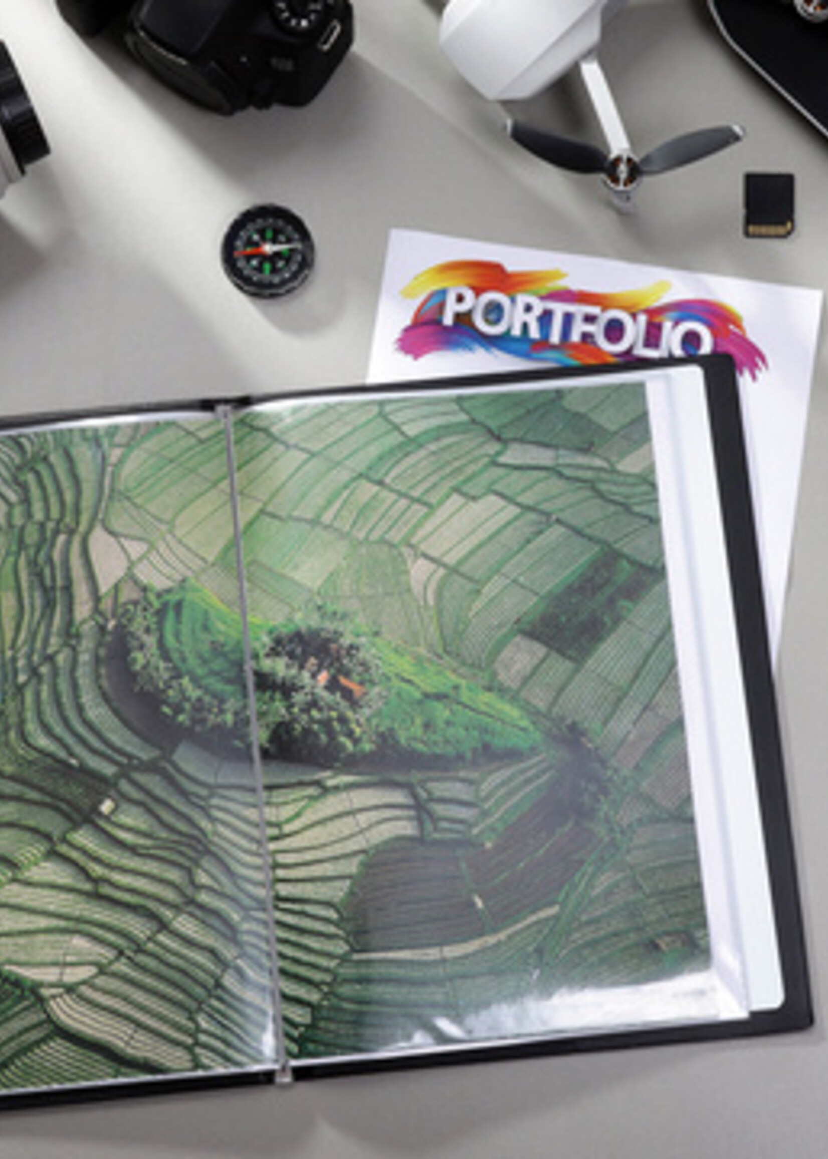 Rillstab Showmap Rillstab A4 1 kanaals 10-tassen zwart