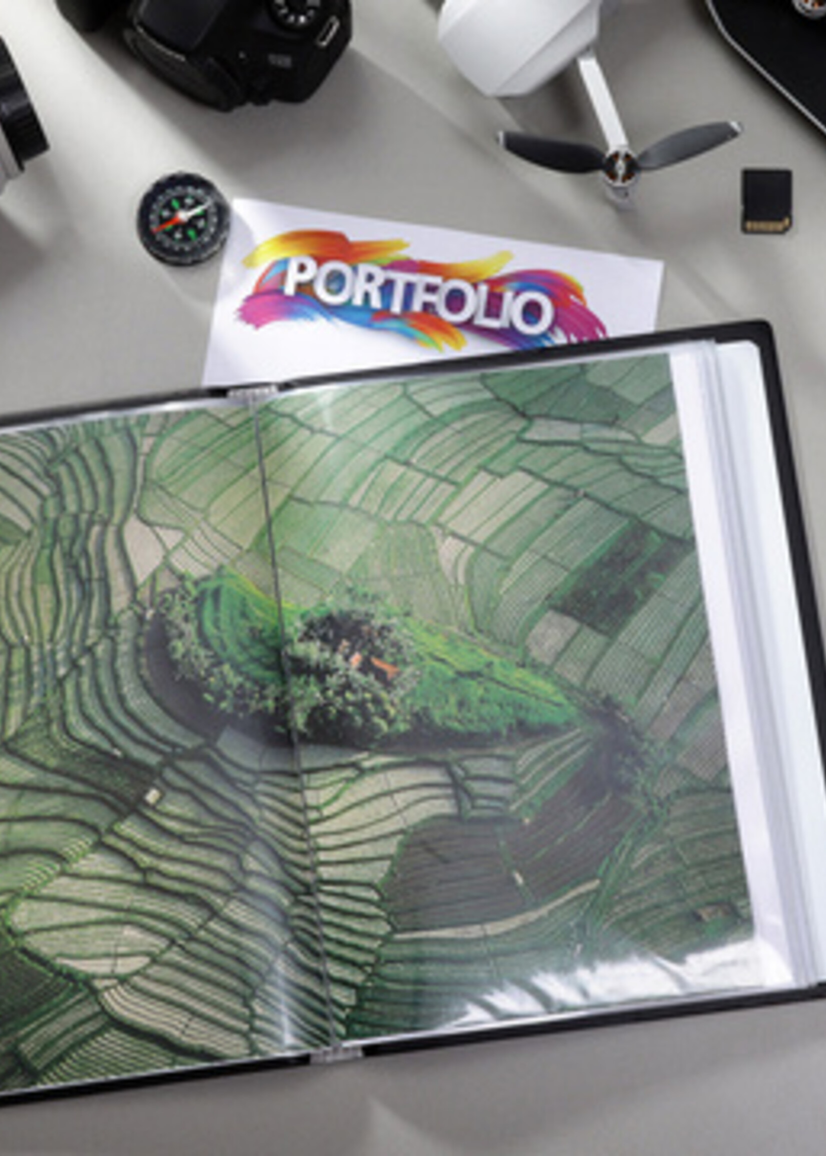 Rillstab Showmap Rillstab A4 5 kanaals 50-tassen zwart