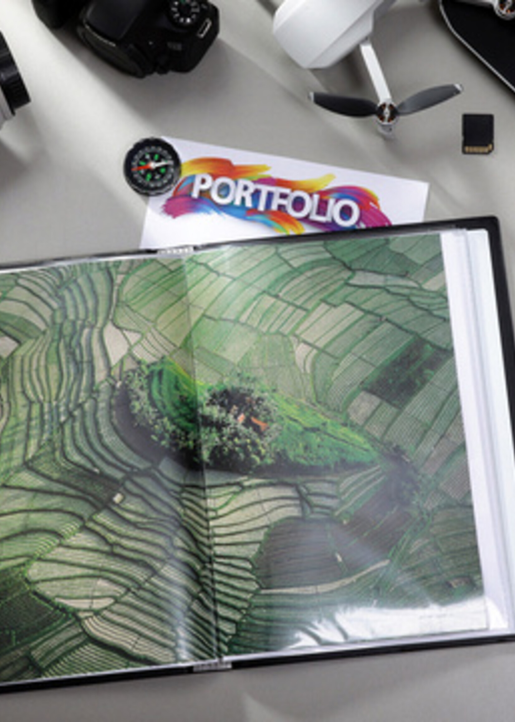 Rillstab Showmap Rillstab A4 6 kanaals 60-tassen zwart