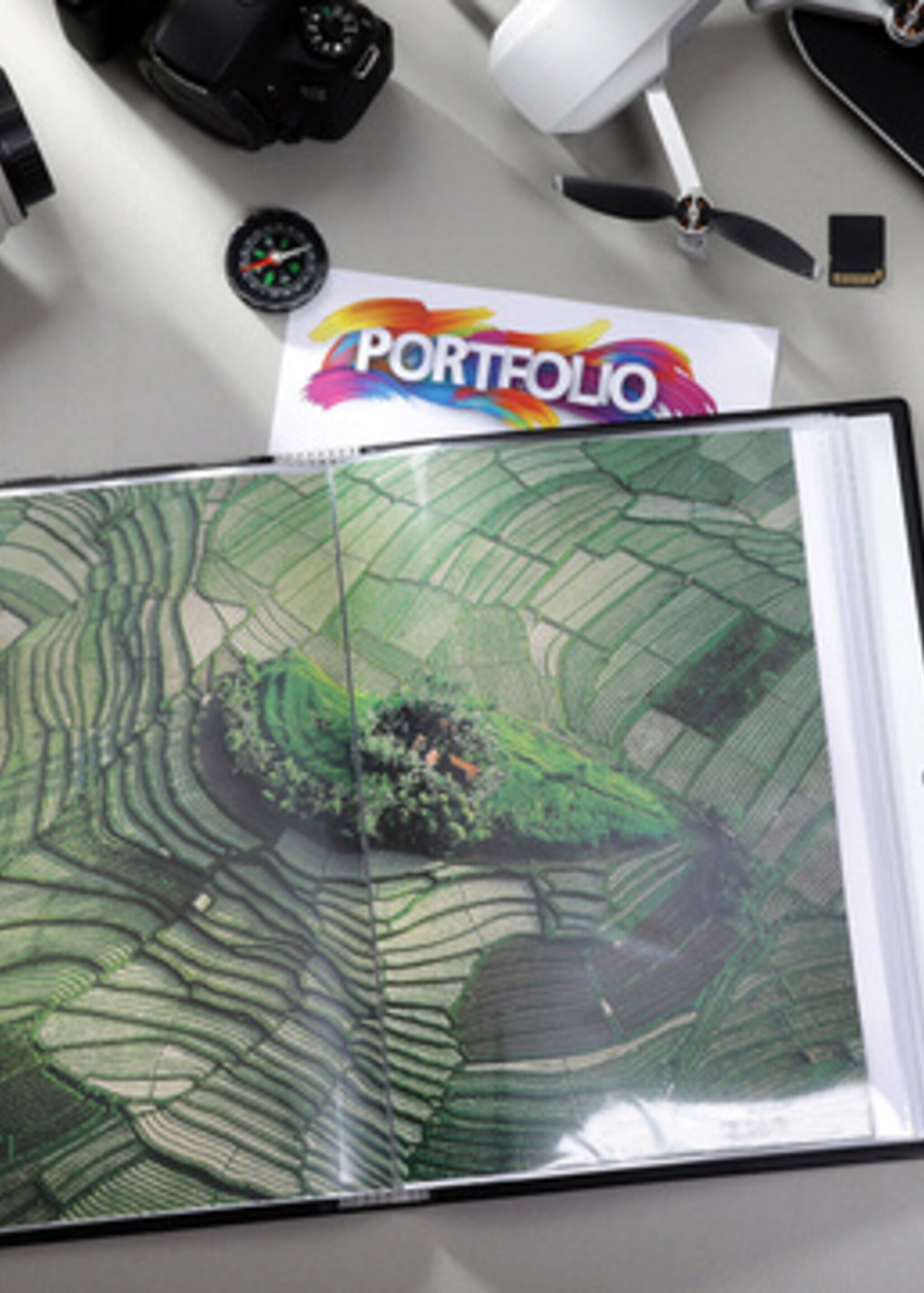 Rillstab Showmap Rillstab A4 8 kanaals 80-tassen zwart