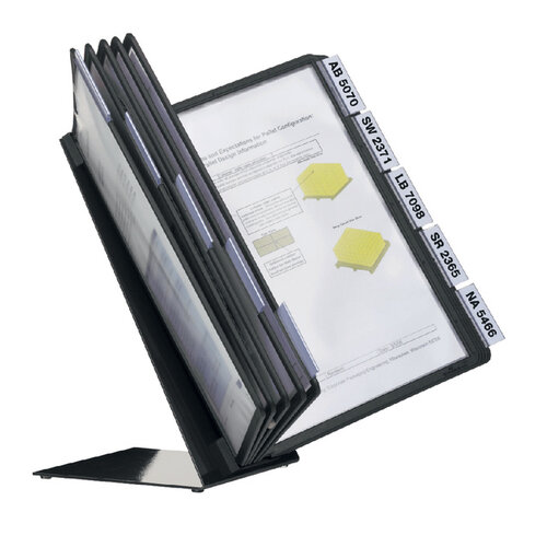Durable Support de bureau Durable Vario avec 10 pochettes A4 noir
