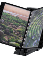 Flex-o-frame Support InfoManager Flex-O-Frame base10 pochettes anthracite/noir