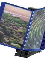 Flex-o-frame Support InfoManager Flex-O-Frame base10 pochettes anthracite/bleu