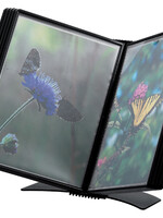 Flex-o-frame Support de bureau Flex-O-Frame avec 10 pochettes noir