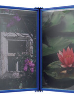 Flex-o-frame Élément mural Flex-O-Frame avec 5 pochettes bleu