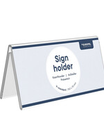 Europel Tafelnaambord Europel V-standaard 150mmx70mm acryl